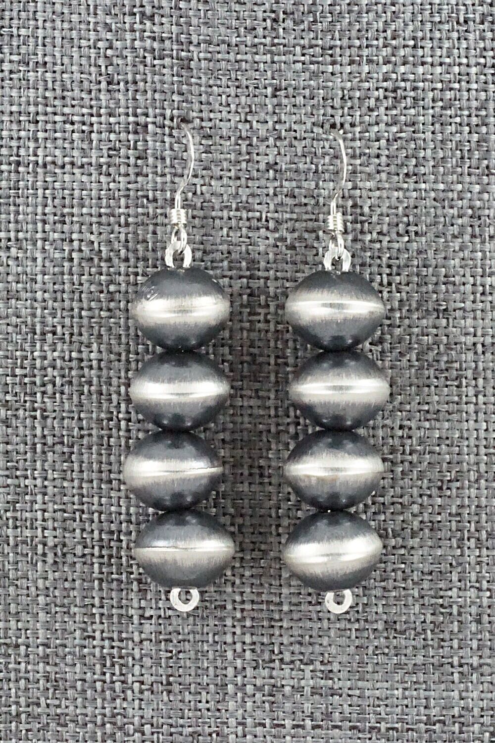 Sterling Silver Navajo Pearl Earrings - Preston Haley
