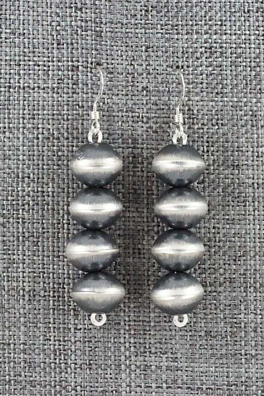 Sterling Silver Navajo Pearl Earrings - Preston Haley
