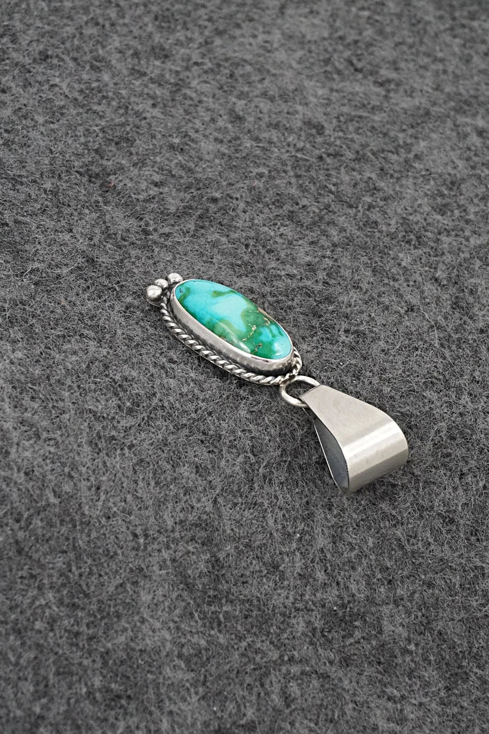 Turquoise & Sterling Silver Pendant - Rosemary Saunders