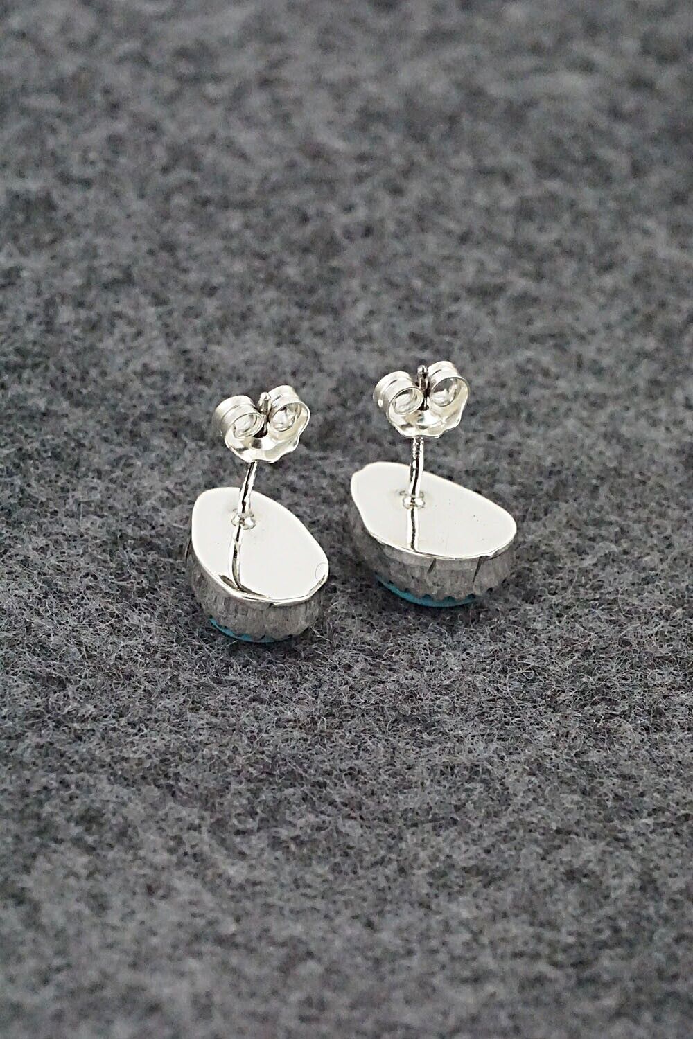 Turquoise & Sterling Silver Earrings - Theresa Smith