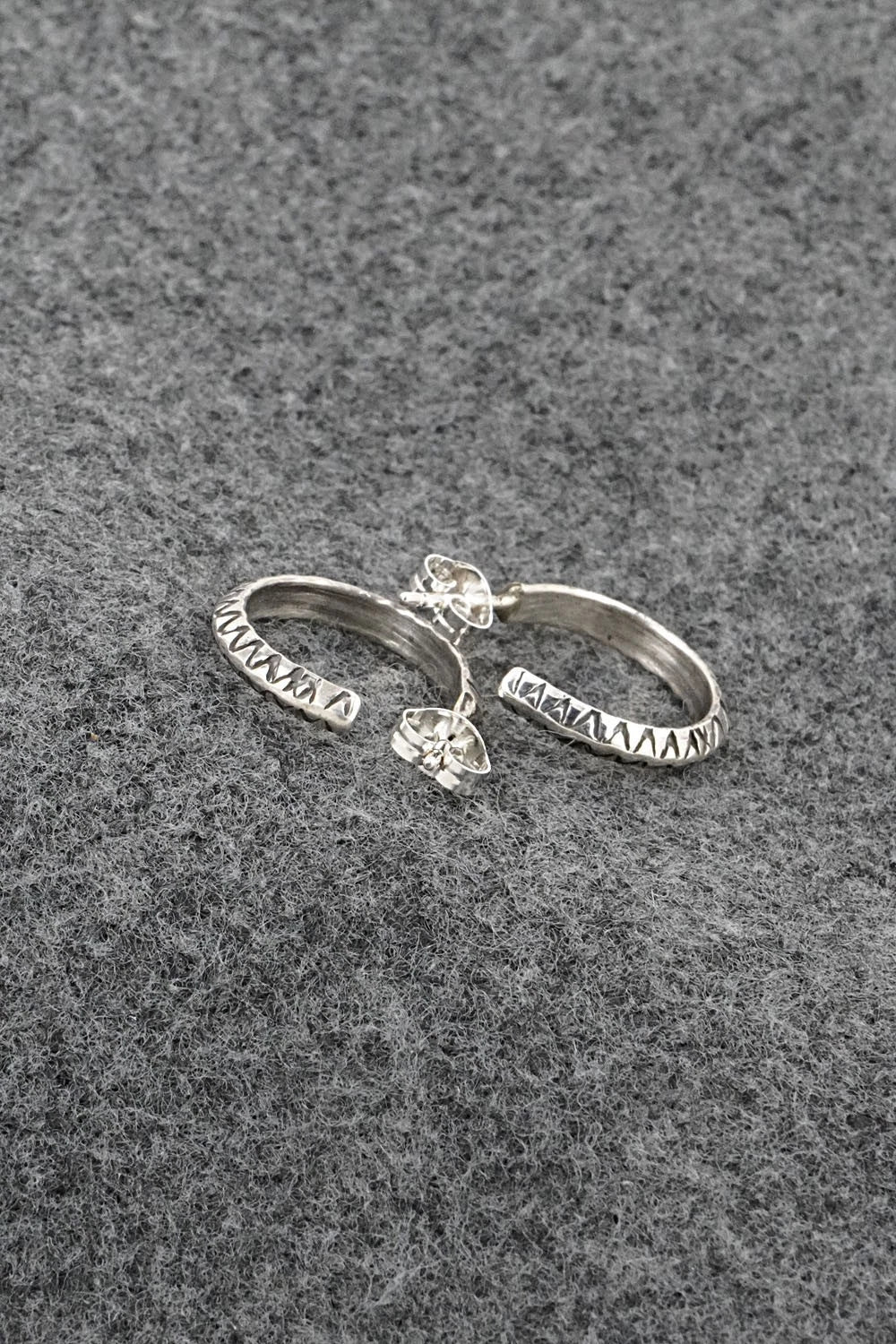 Sterling Silver Hoop Earrings - Elaine Tahe