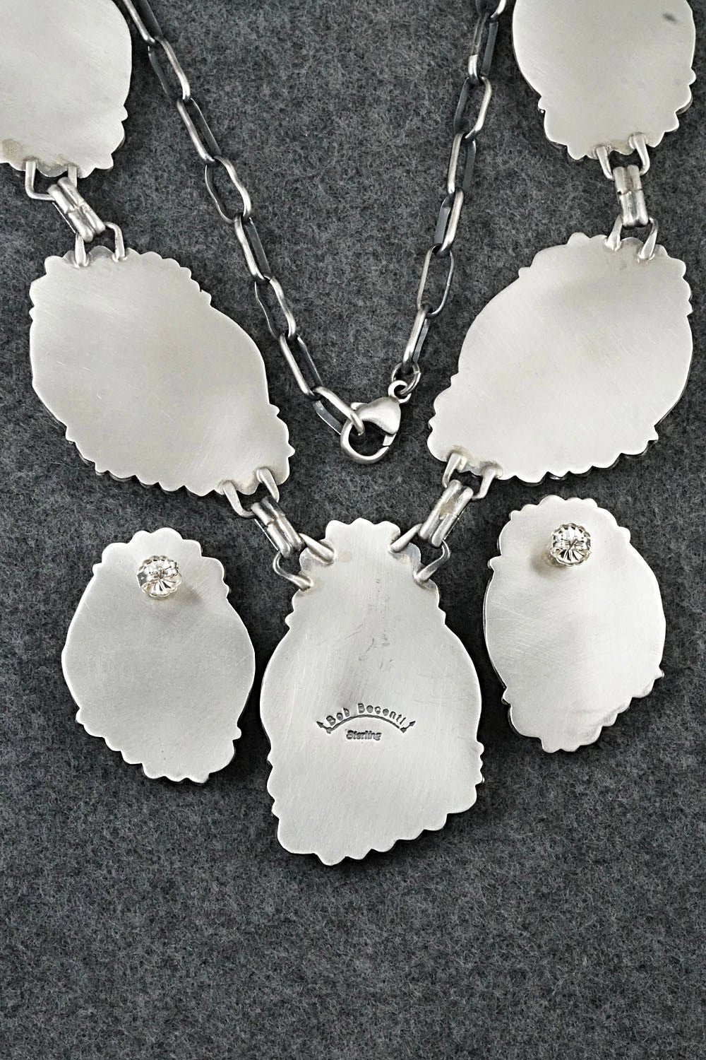 Turquoise & Sterling Silver Necklace and Earrings Set - Bob Becenti
