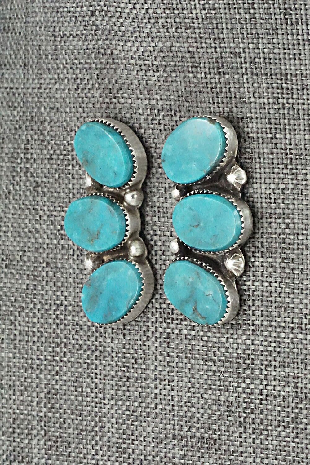 Turquoise & Sterling Silver Earrings - Selina Warner