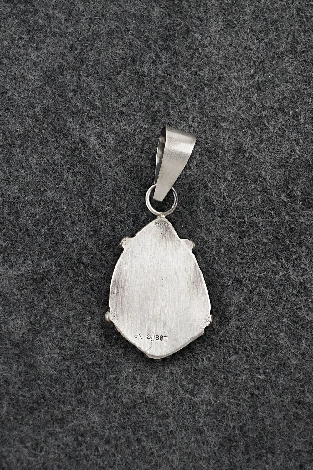 Turquoise & Sterling Silver Pendant - Leslie Nez