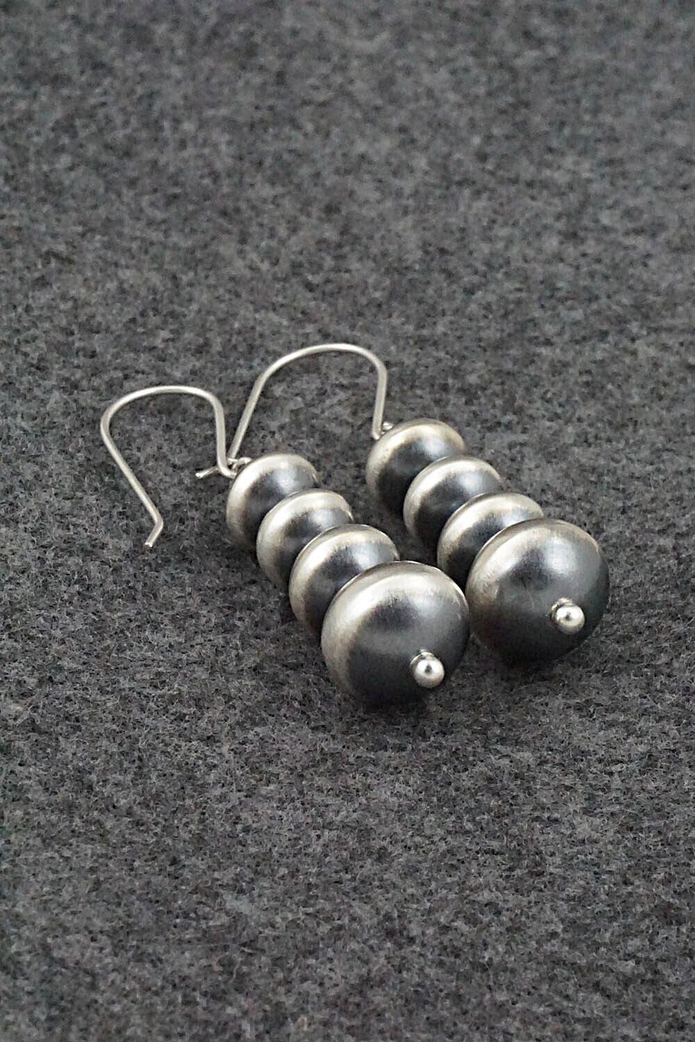 Sterling Silver Navajo Pearl Earrings - Bryannen Halwood