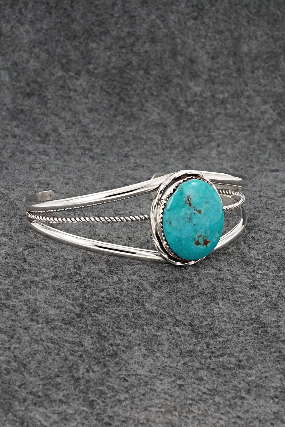 Turquoise & Sterling Silver Bracelet - Ernest Hawthorne