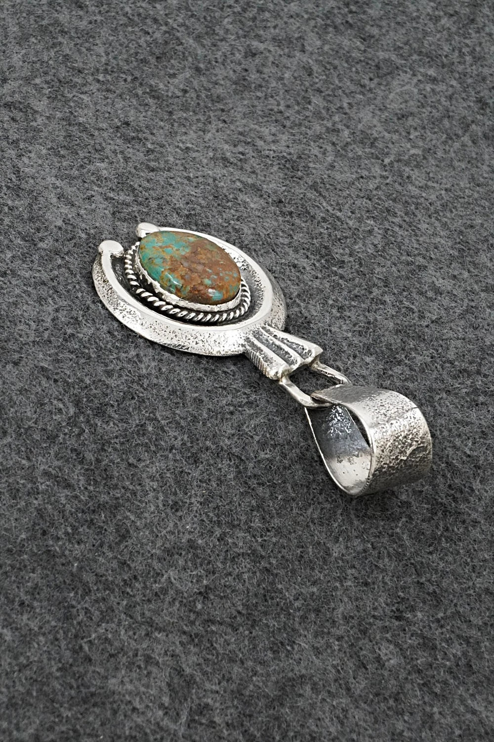Turquoise & Sterling Silver Pendant - Delbert Arviso