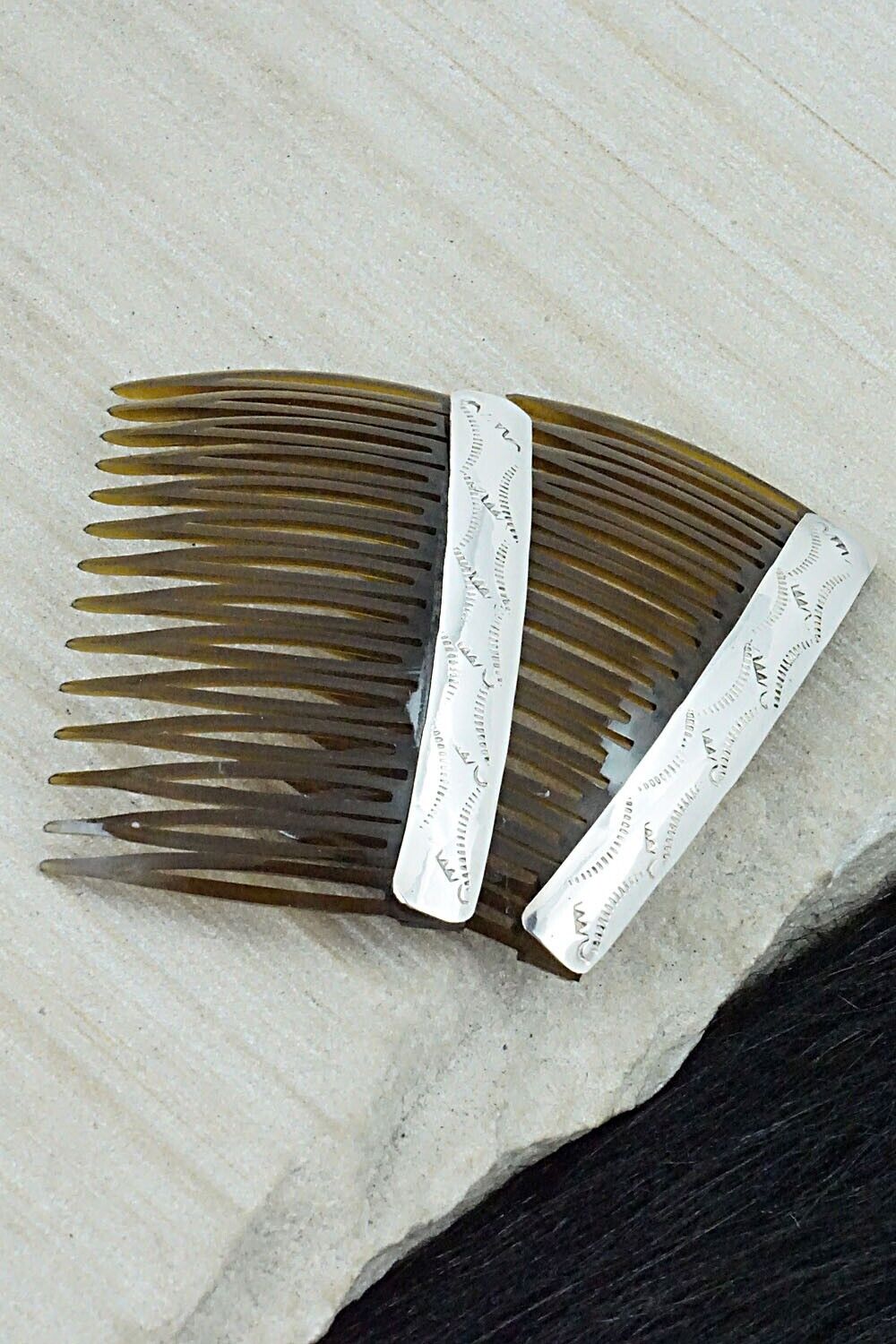 Sterling Silver Hair Combs - Randall Dalgai