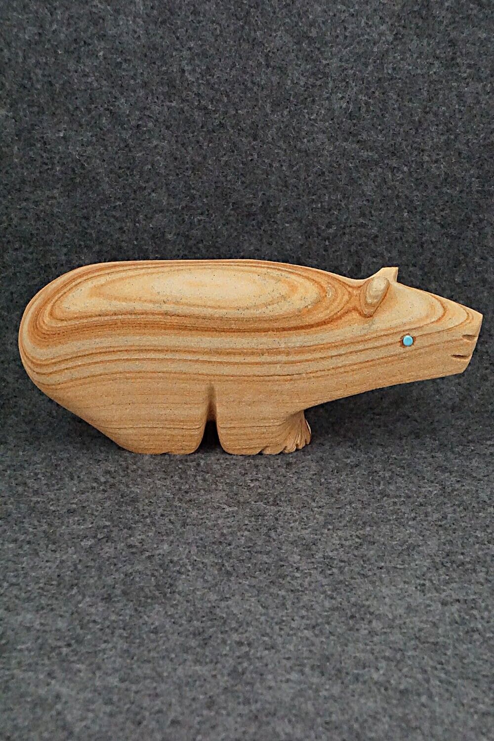 Bear Zuni Fetish Carving - Reynold Lunasee