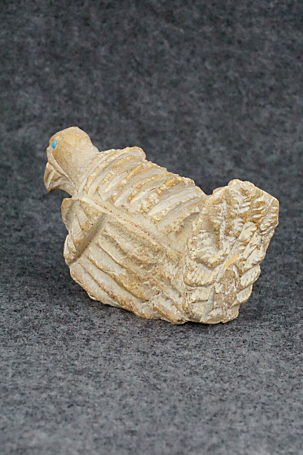 Turkey Zuni Fetish Carving - Jerrold Lahaleon