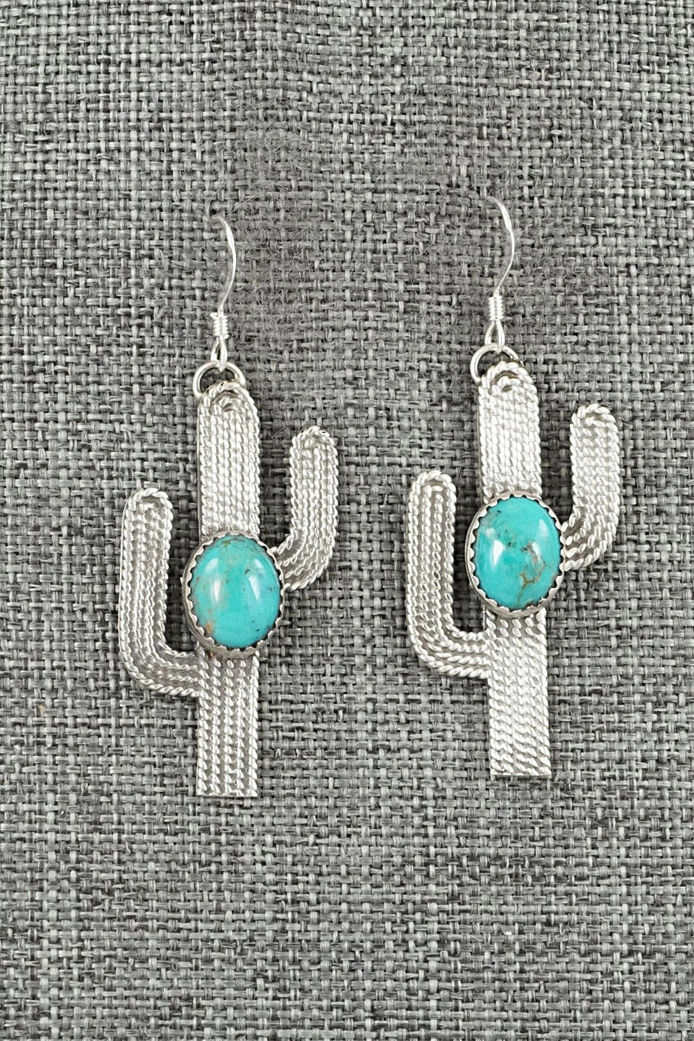 Turquoise & Sterling Silver Earrings - Annette Chiquito