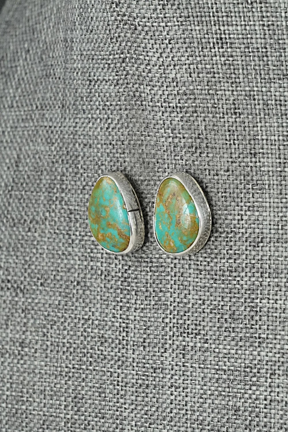 Turquoise & Sterling Silver Earrings - Rosemary Saunders