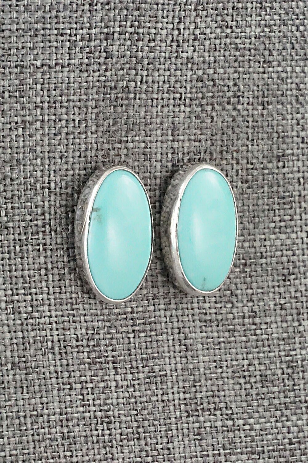 Turquoise & Sterling Silver Earrings - Marco Begaye