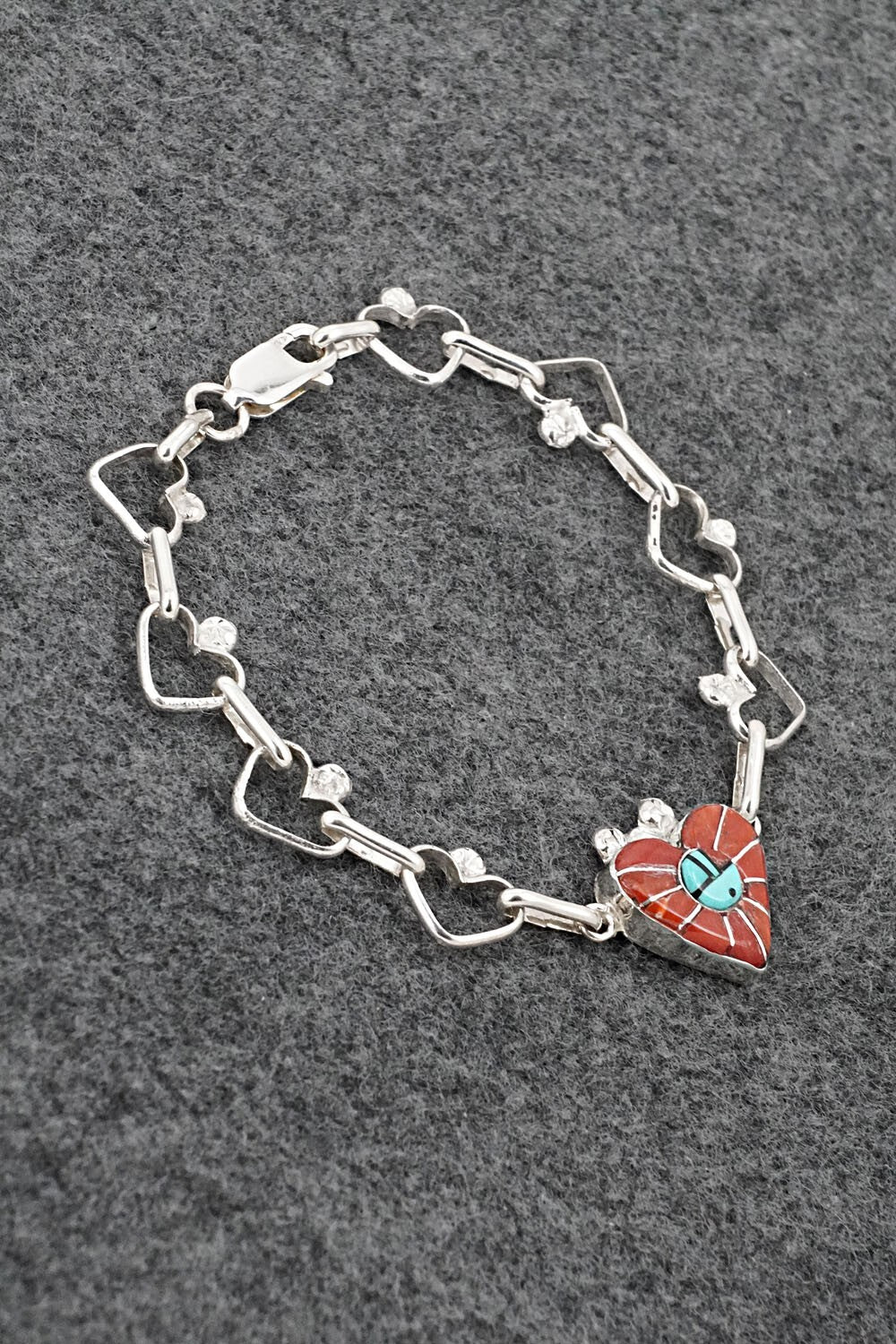 Multi-Stone & Sterling Silver Link Bracelet - Ola Eriacho