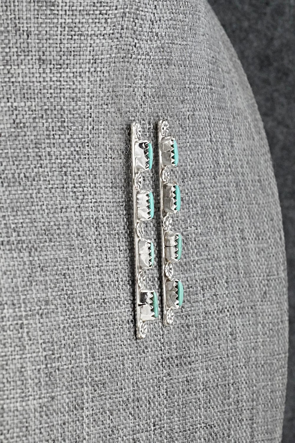Turquoise & Sterling Silver Earrings - Murray Hannaweeka