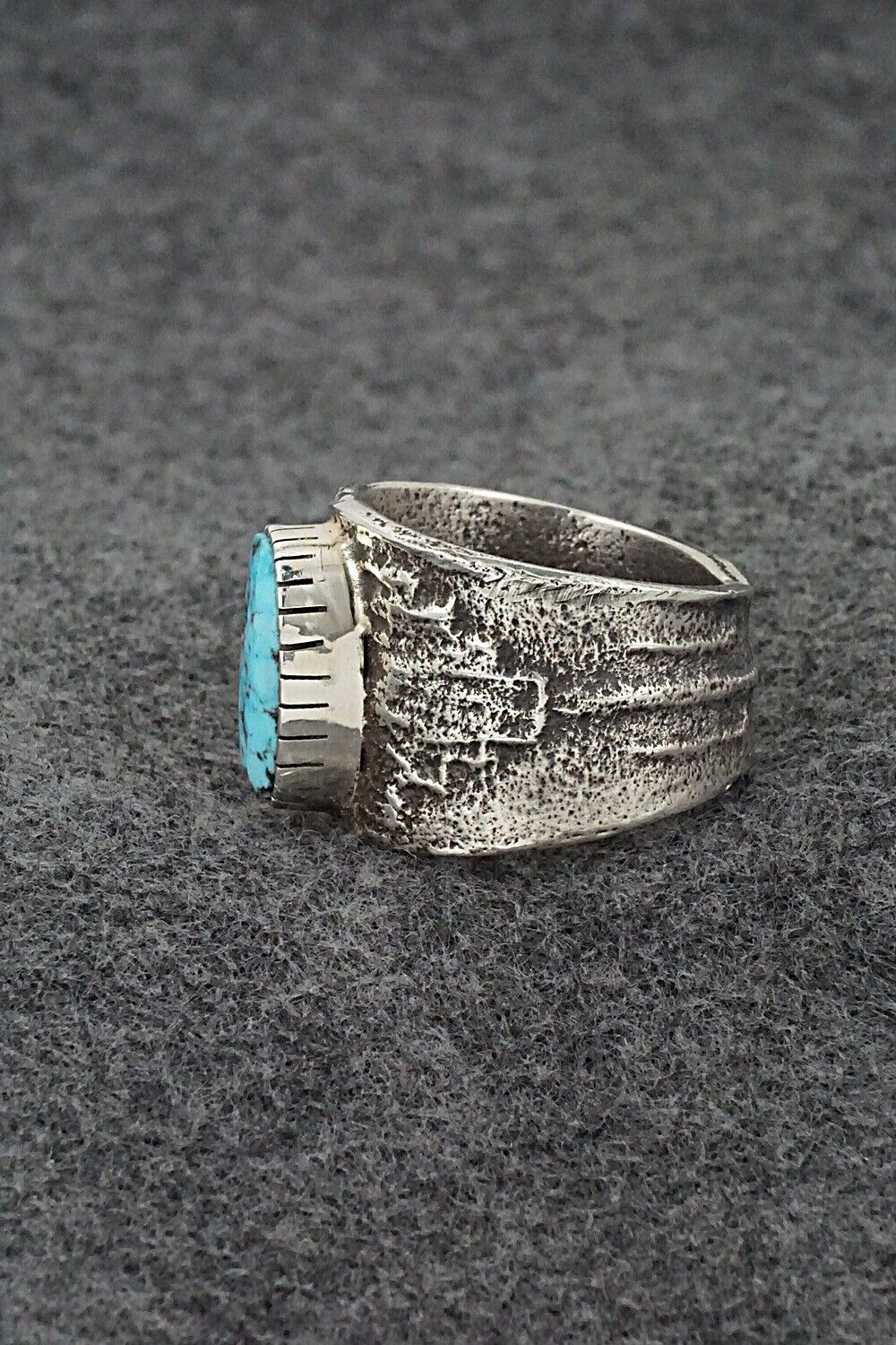 Turquoise & Sterling Silver Ring - Cody Begay - Size 12