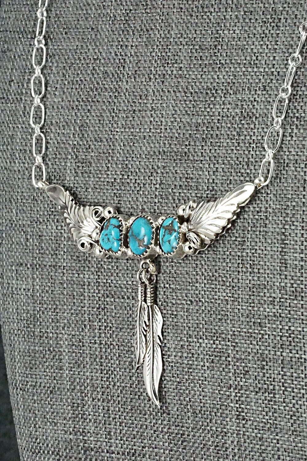 Turquoise & Sterling Silver Necklace - Sadie Jim