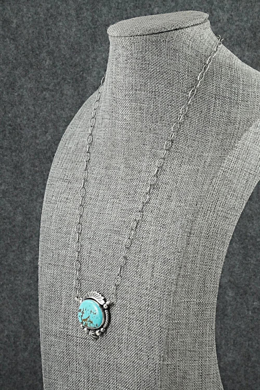 Turquoise & Sterling Silver Necklace - Mark Yazzie