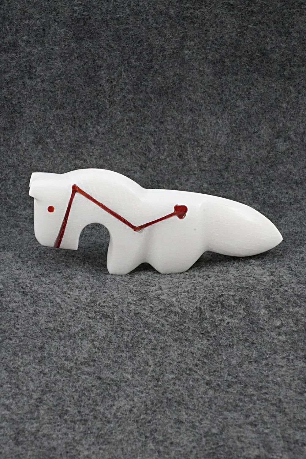 Horse Zuni Fetish Carving - Kenric Laiwakete