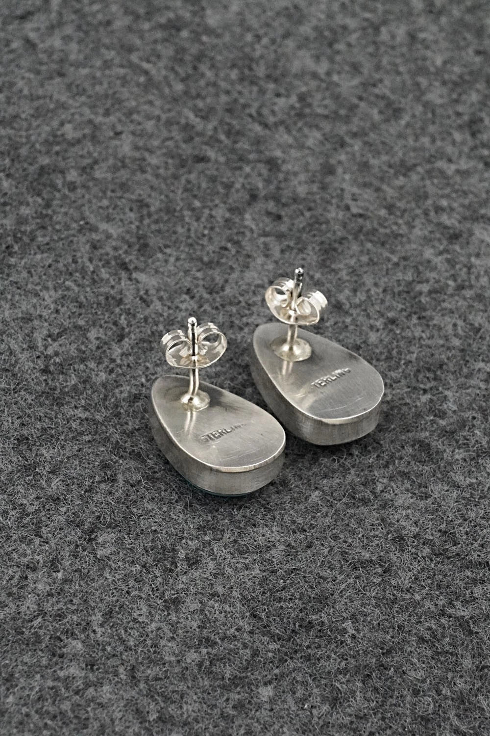 Turquoise & Sterling Silver Earrings - Rosemary Saunders