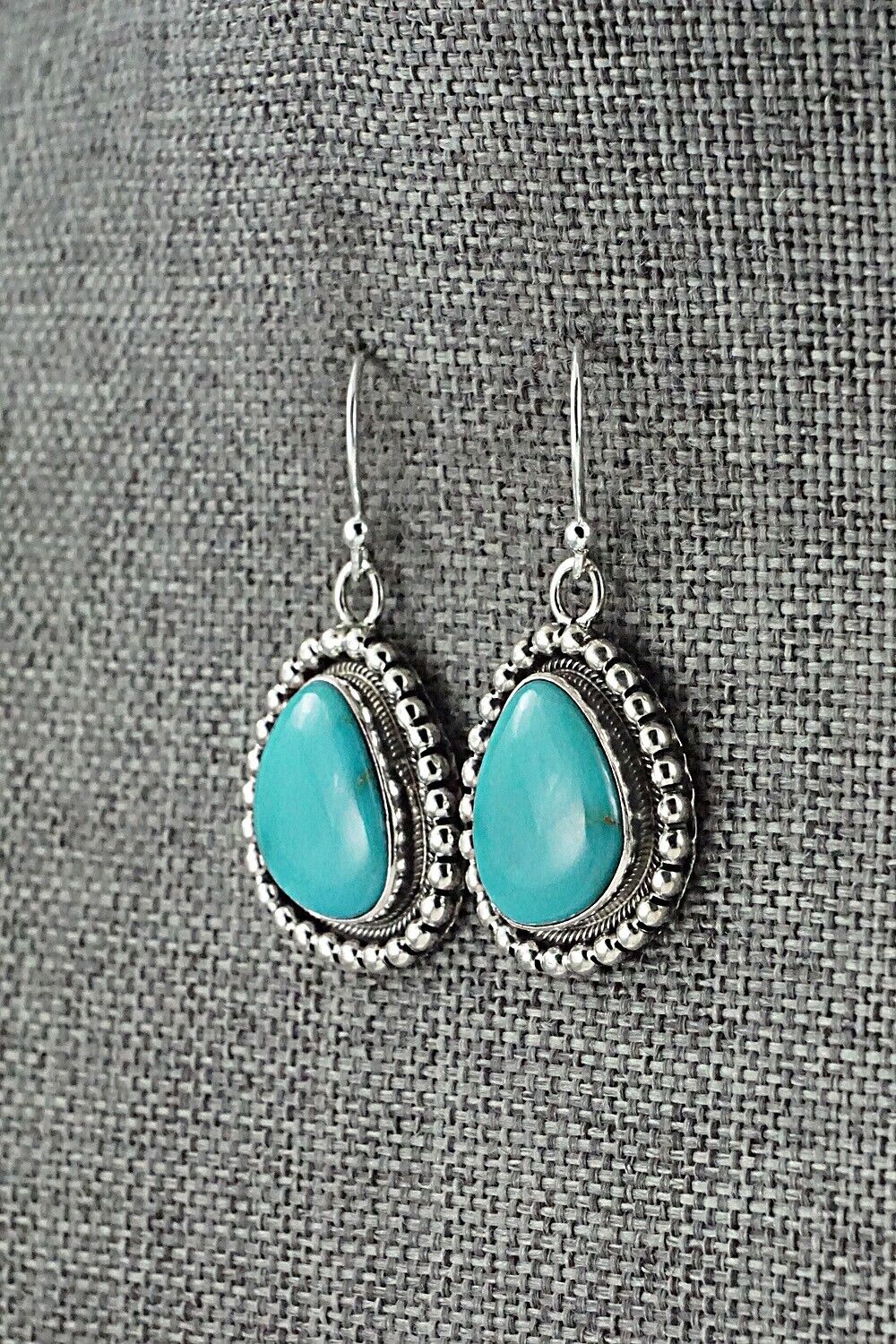 Turquoise & Sterling Silver Earrings - Mark Yazzie