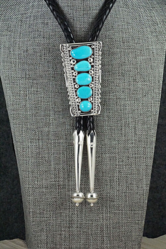 Turquoise & Sterling Silver Bolo Tie - Anthony Brown