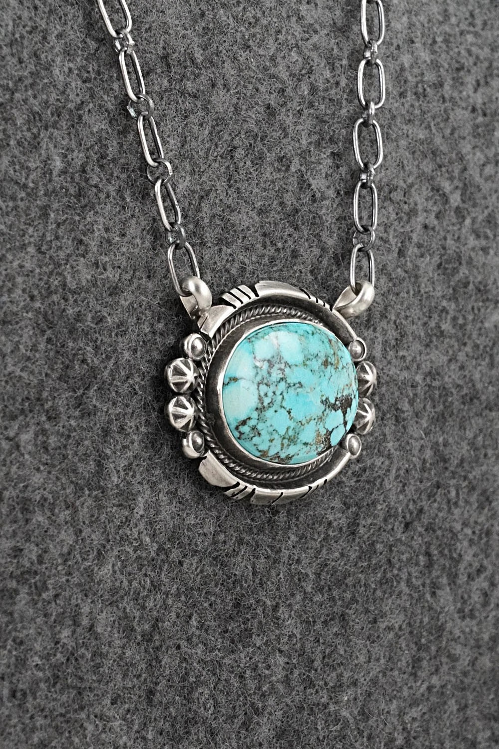 Turquoise & Sterling Silver Necklace - Marita Benally