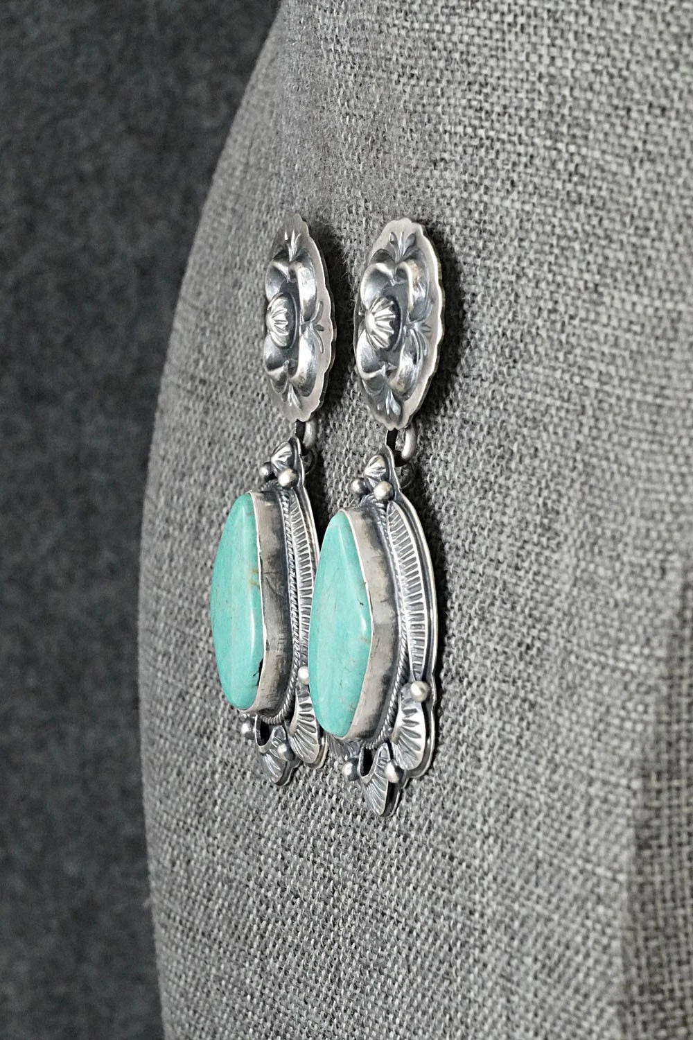 Turquoise & Sterling Silver Earrings - Randy Boyd