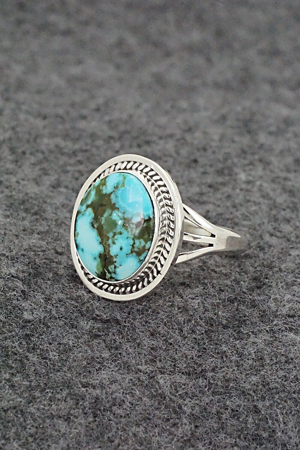 Turquoise & Sterling Silver Ring - Daniel Benally - Size 8.75