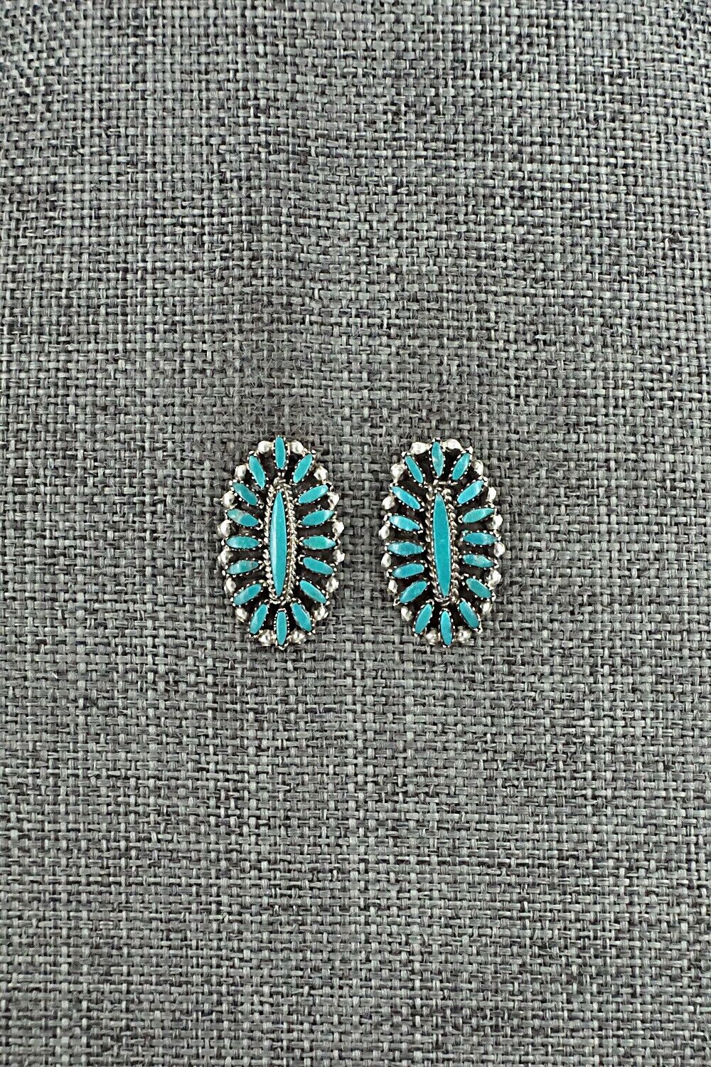 Turquoise & Sterling Silver Earrings - Lorena Peina