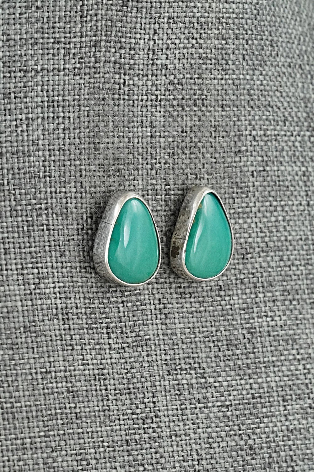 Turquoise & Sterling Silver Earrings - Rosemary Saunders