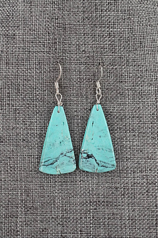Turquoise & Sterling Silver Earrings - Joe Garcia