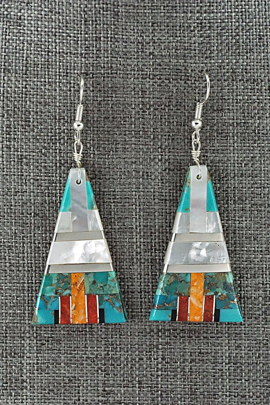 Multi-Stone & Sterling Silver Earrings - Daniel Coriz