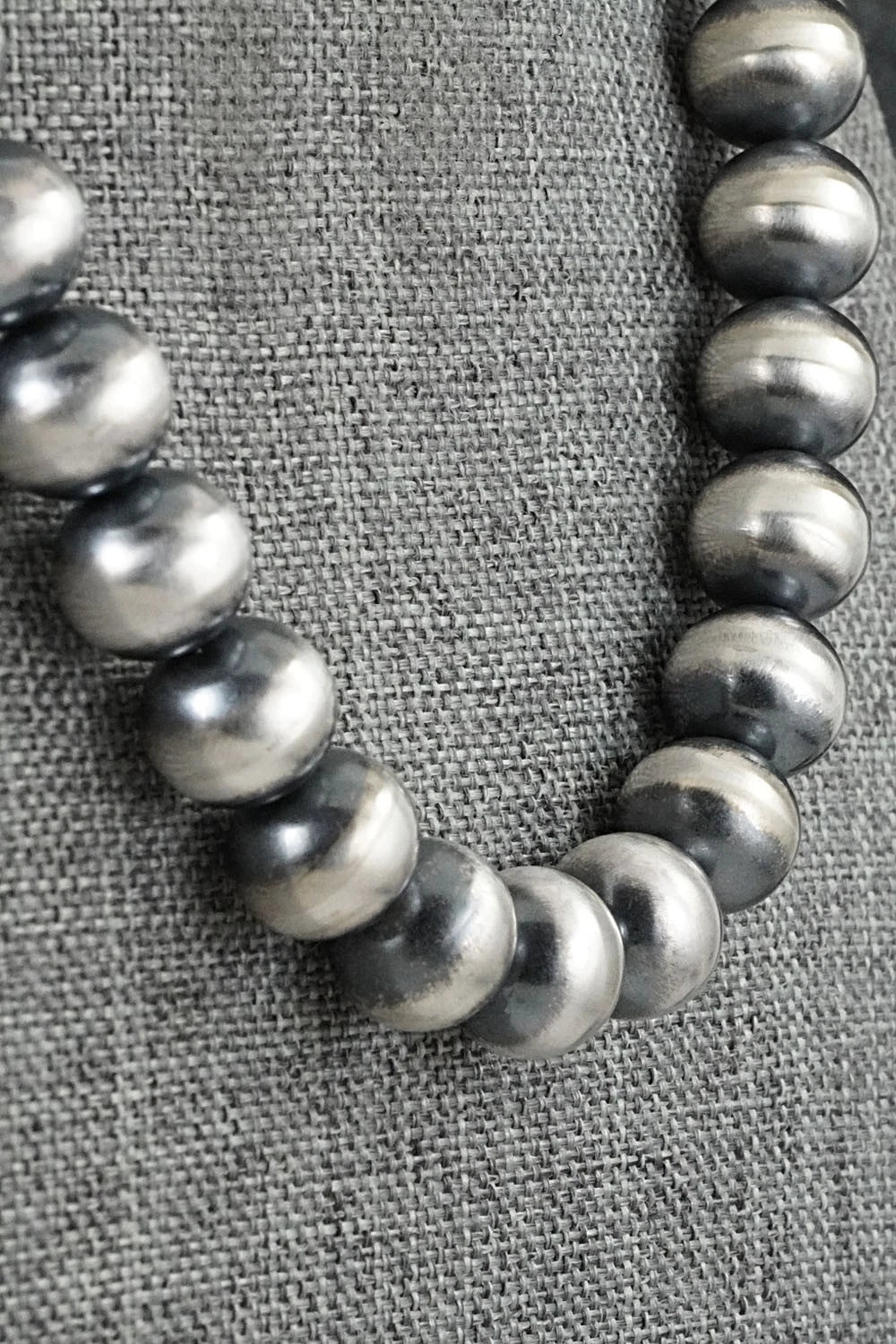 Sterling Silver Navajo Pearl Necklace 16" - Bryannen Halwood