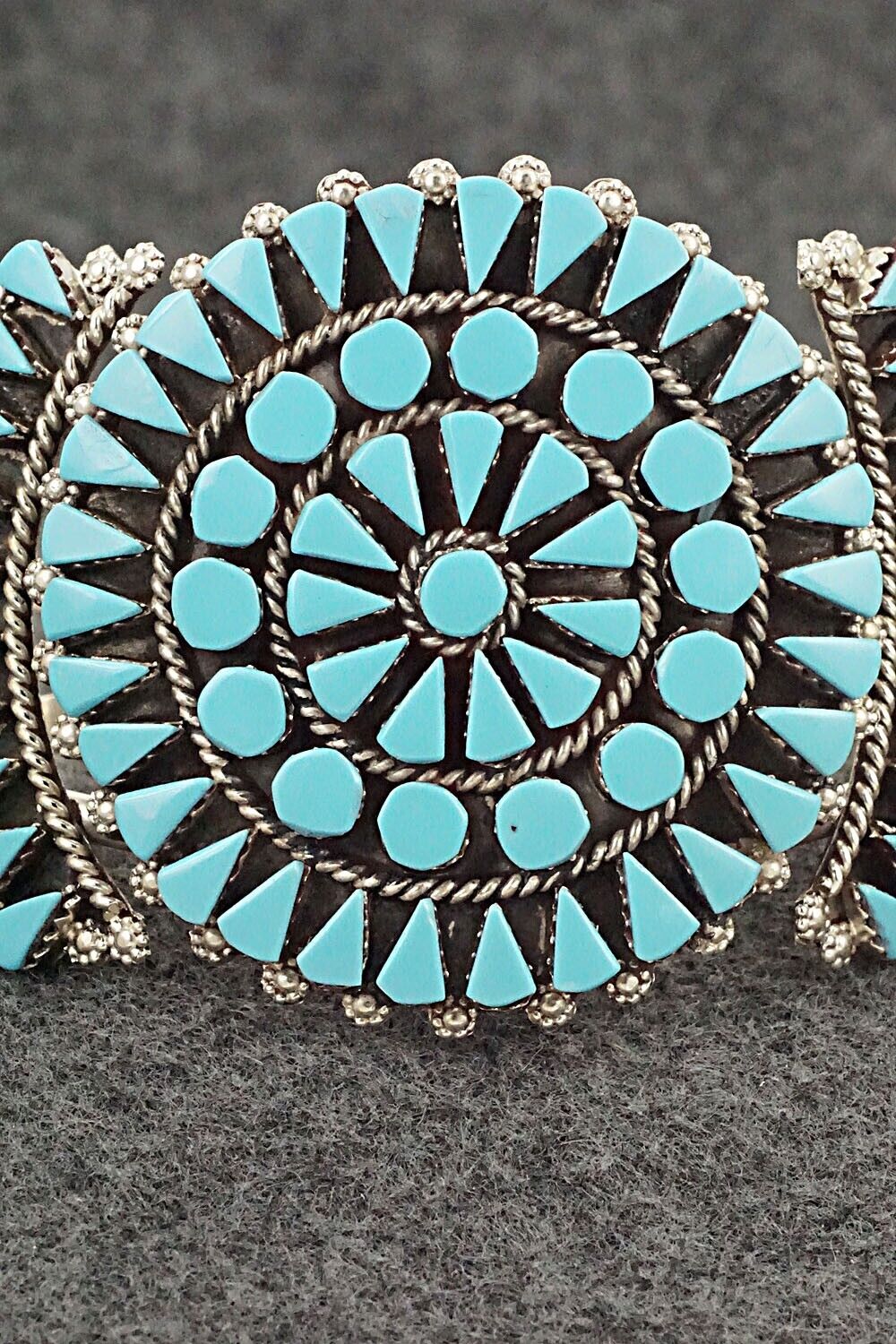 Turquoise & Sterling Silver Bracelet - Merlinda Chavez