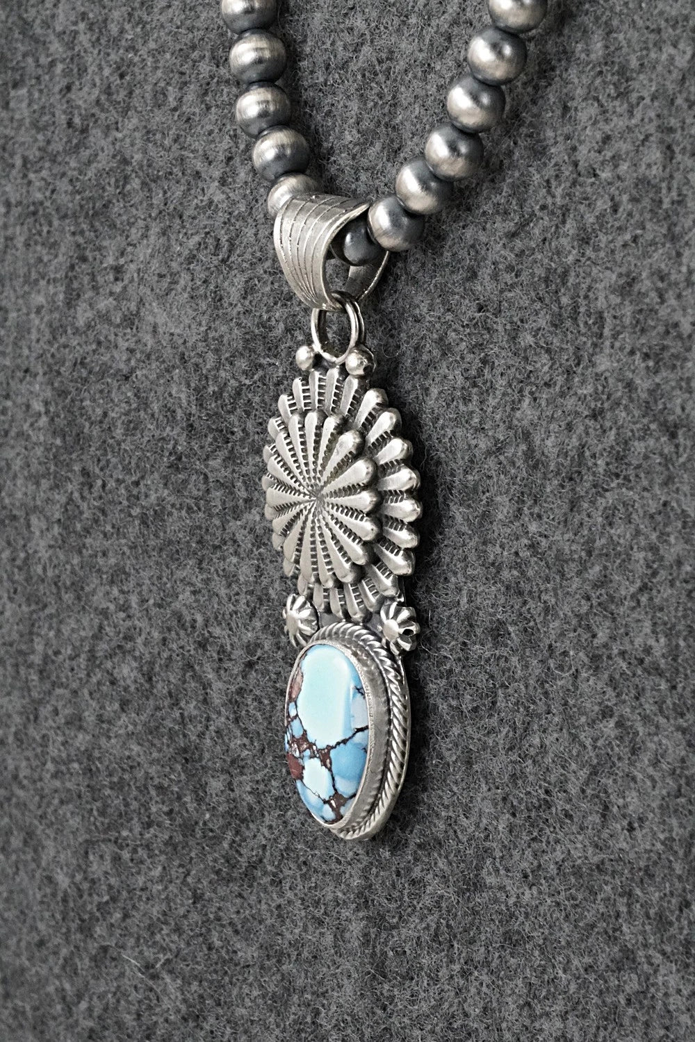 Turquoise & Sterling Silver Necklace - Sharon McCarthy