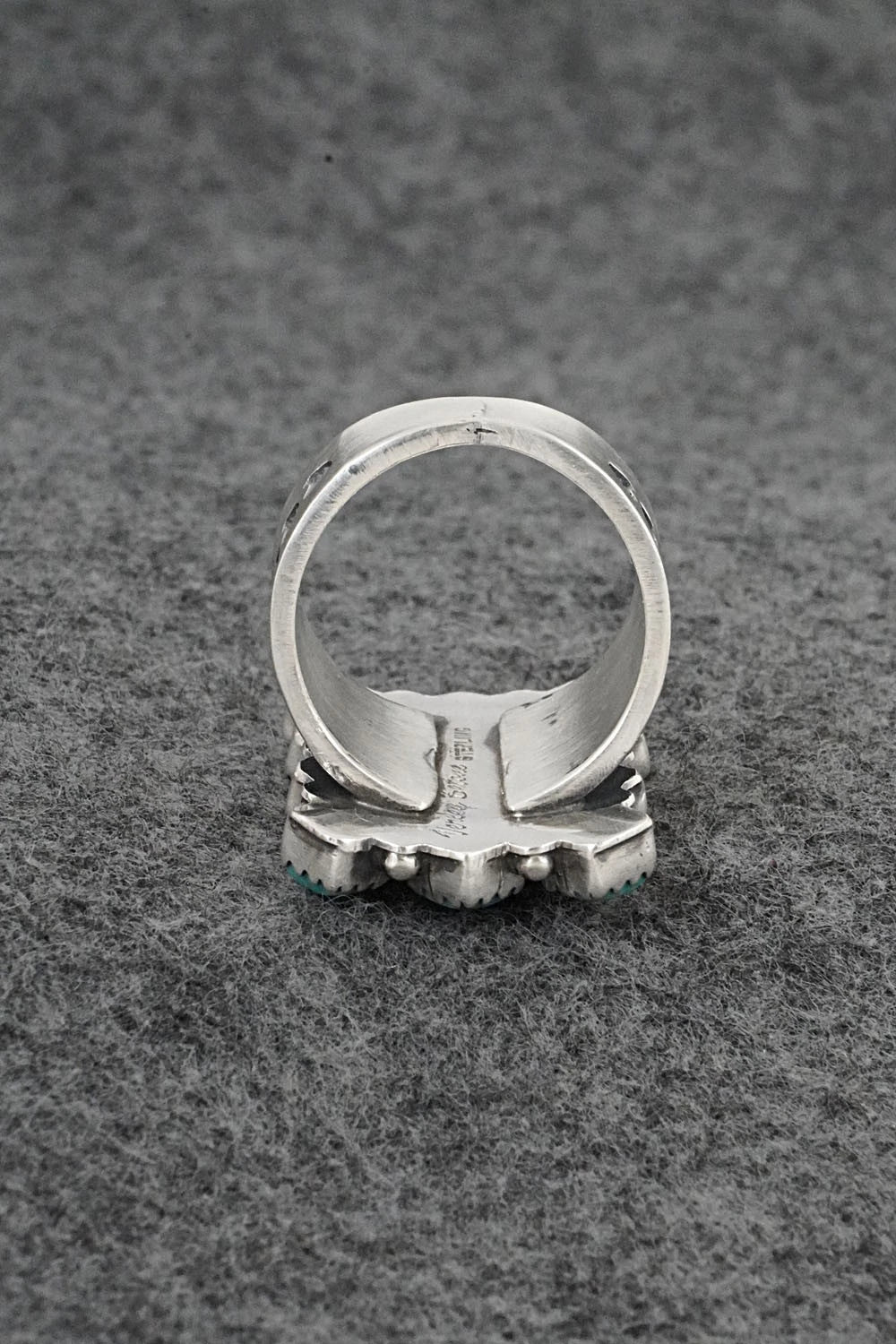 Turquoise & Sterling Silver Ring - Verley Betone - Size 9
