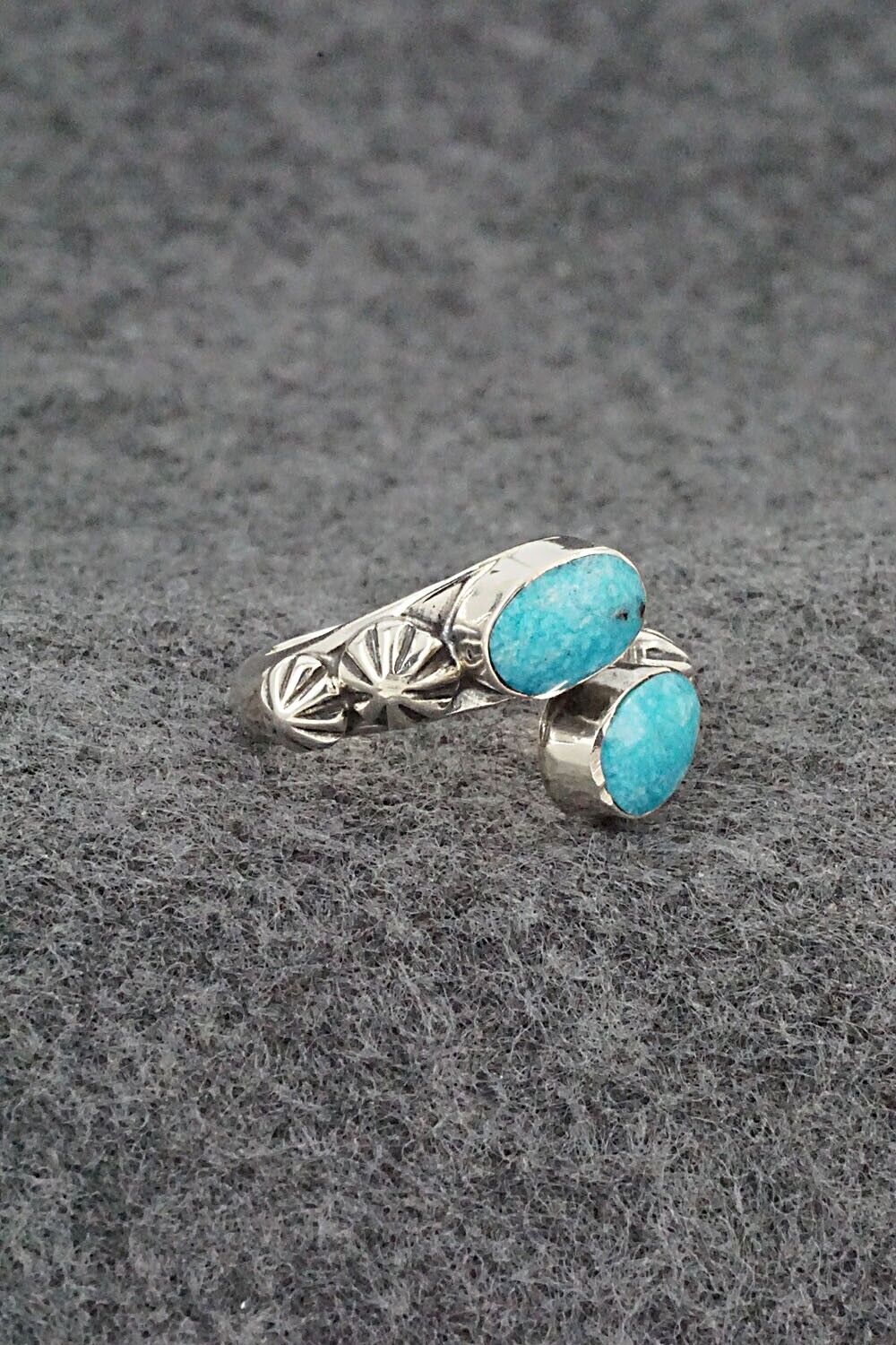 Turquoise & Sterling Silver Ring - Freda Martinez - Size 5