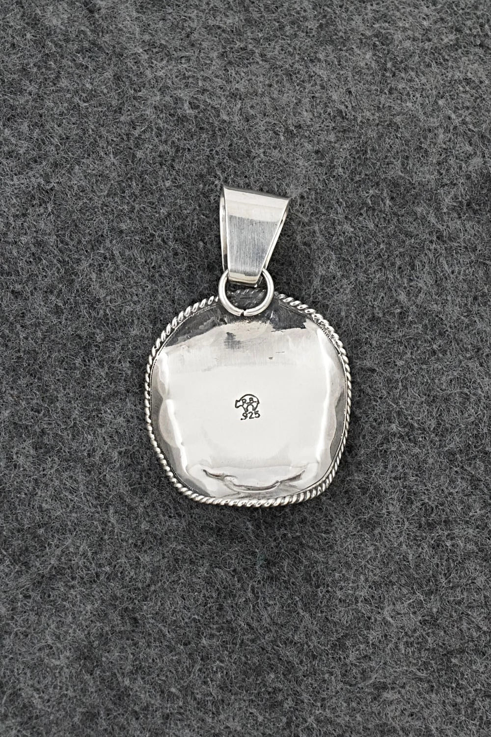 Turquoise & Sterling Silver Pendant - Bobby Platero