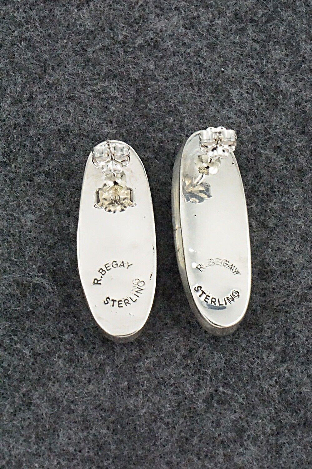 Turquoise & Sterling Silver Earrings - Rena Begay