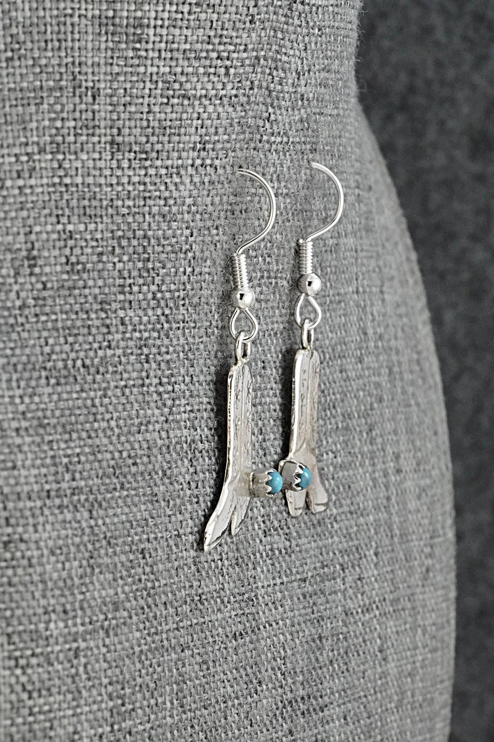 Turquoise & Sterling Silver Earrings - Lorraine Chee