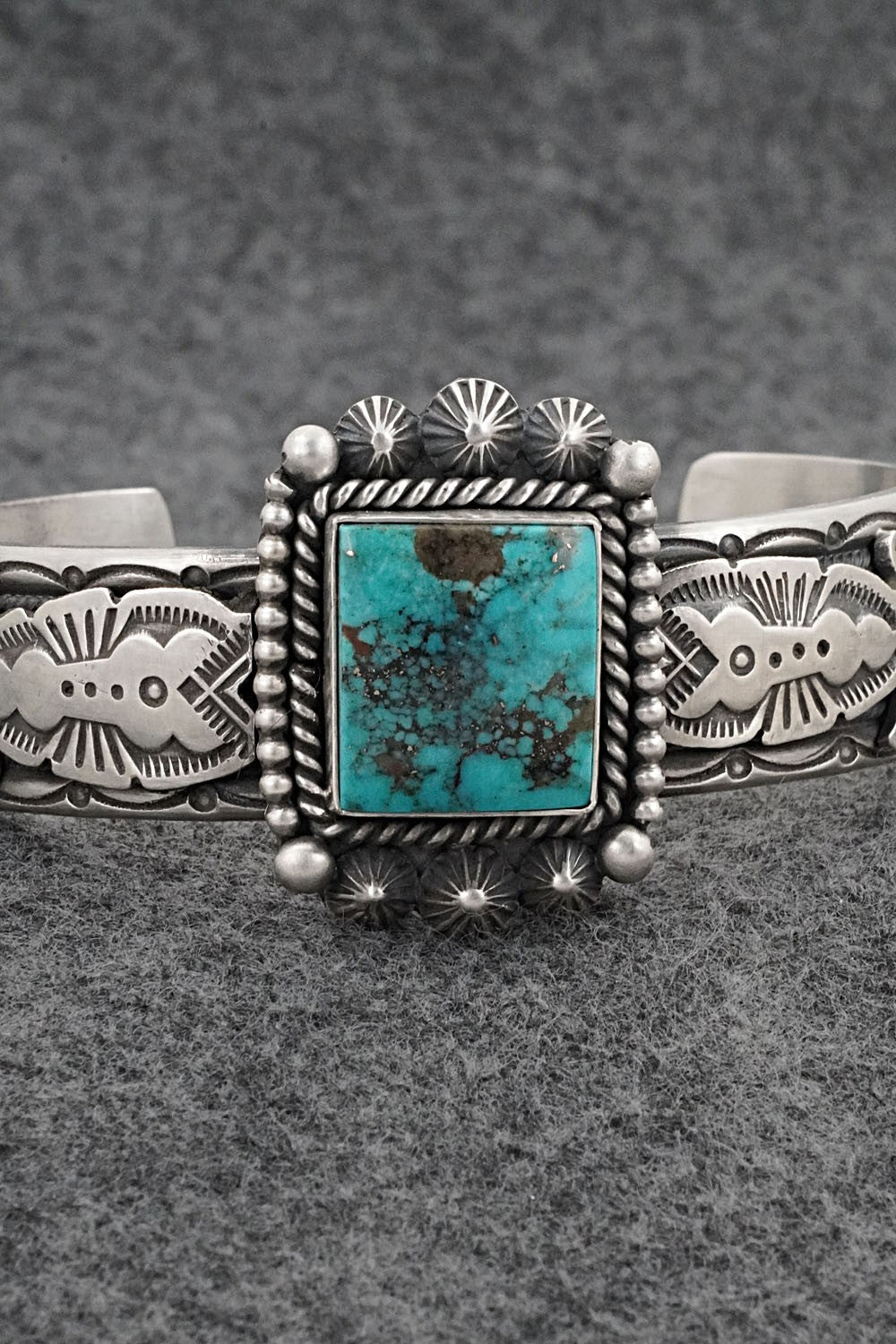 Turquoise & Sterling Silver Bracelet - Michael Calladitto