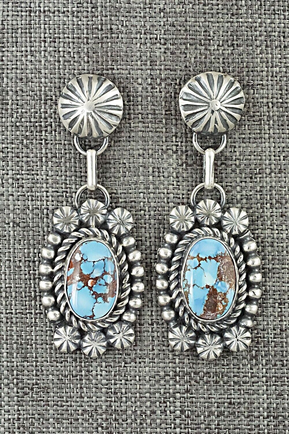 Turquoise & Sterling Silver Pendant, Ring and Earrings Set - Jeff James