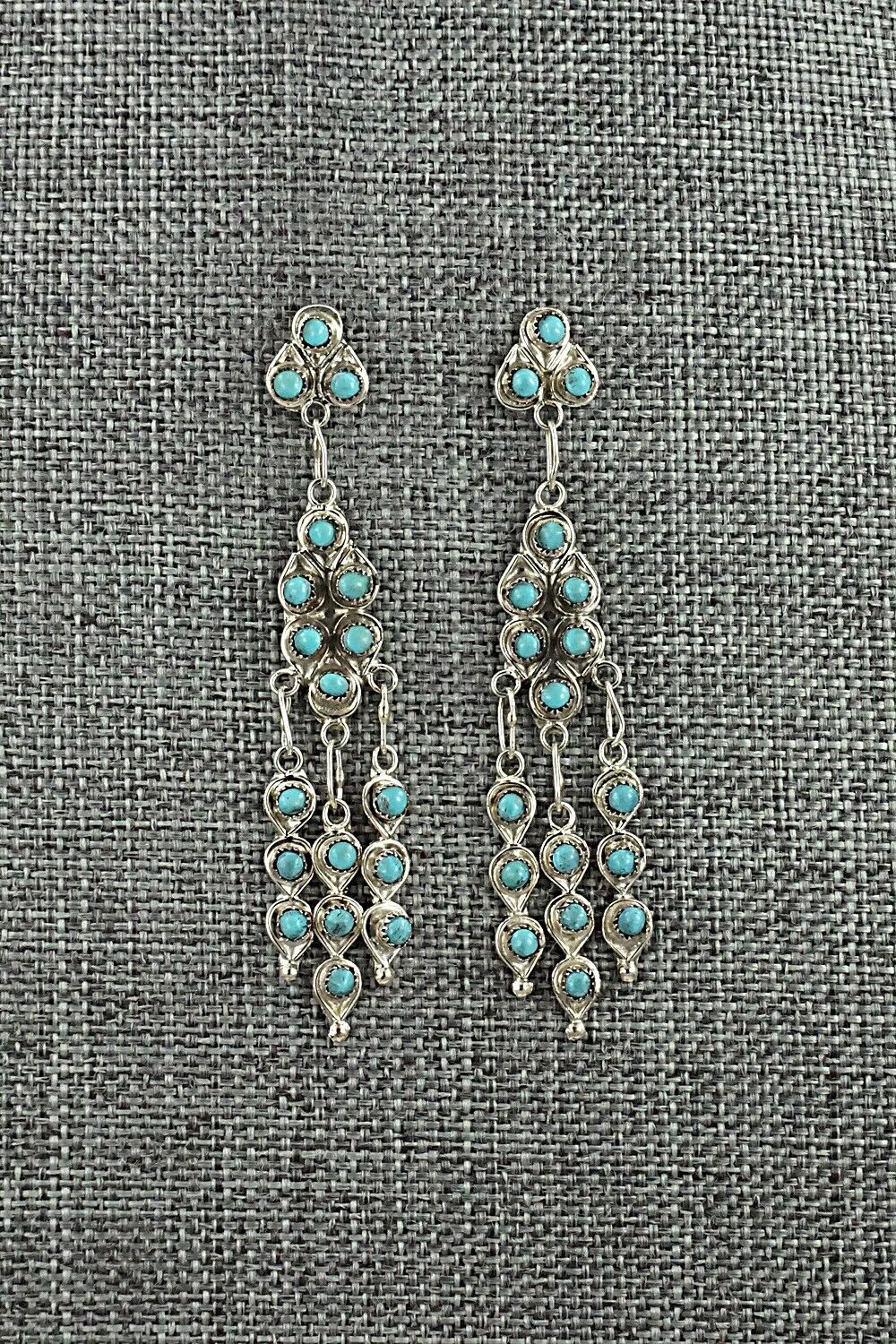 Turquoise & Sterling Silver Earrings - Waylon Johnson