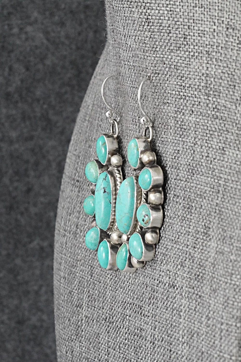 Turquoise & Sterling Silver Earrings - Kathleen Livingston