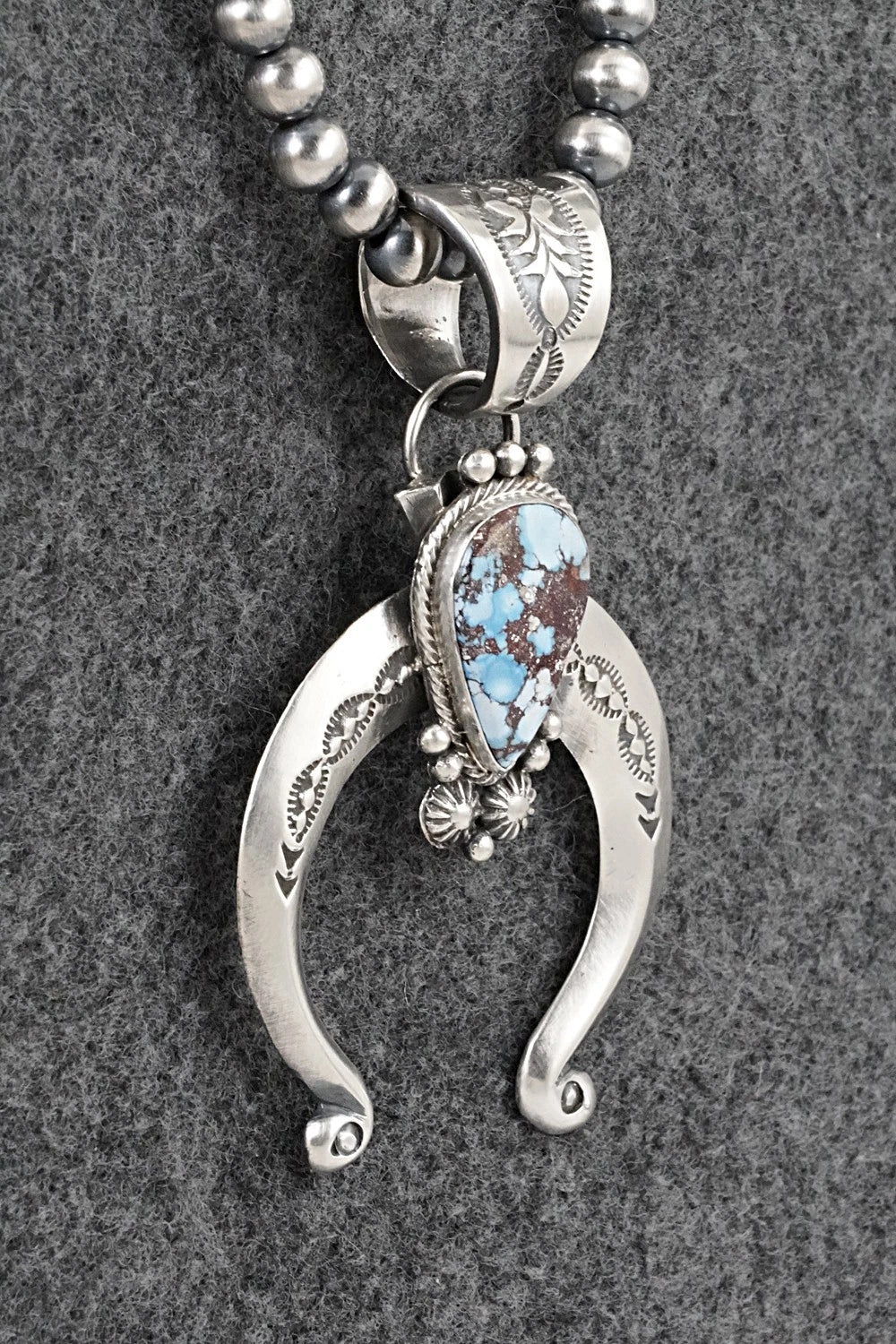 Turquoise & Sterling Silver Necklace - Samuel Yellowhair