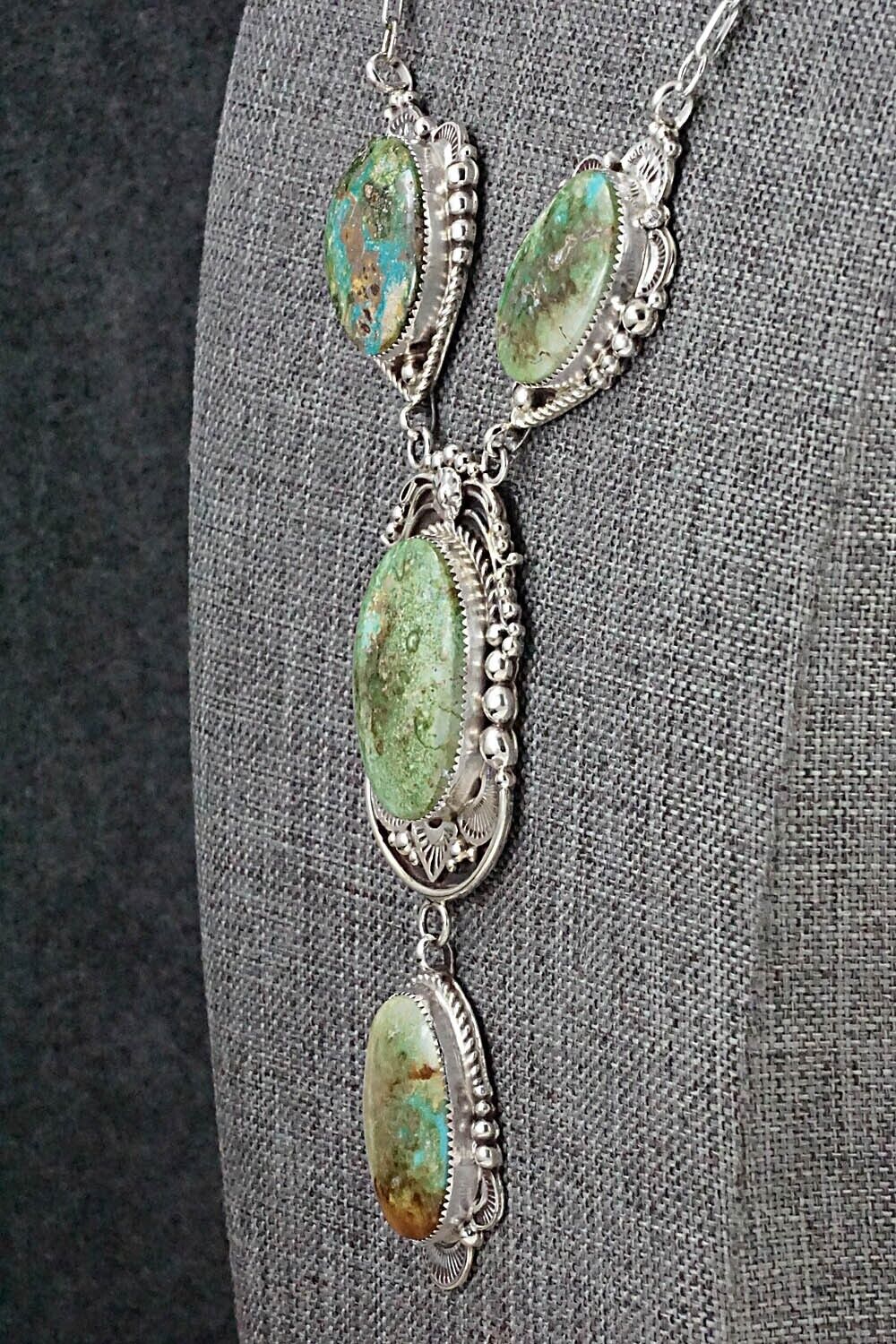 Turquoise and Sterling Silver Necklace - Anthony Brown