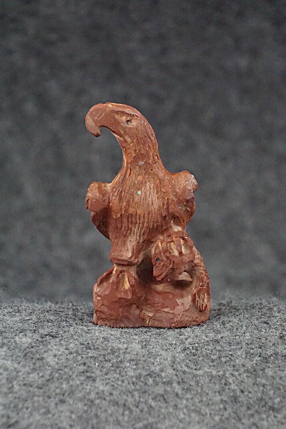 Eagle with Fish Zuni Fetish Carving - Lewis Malie