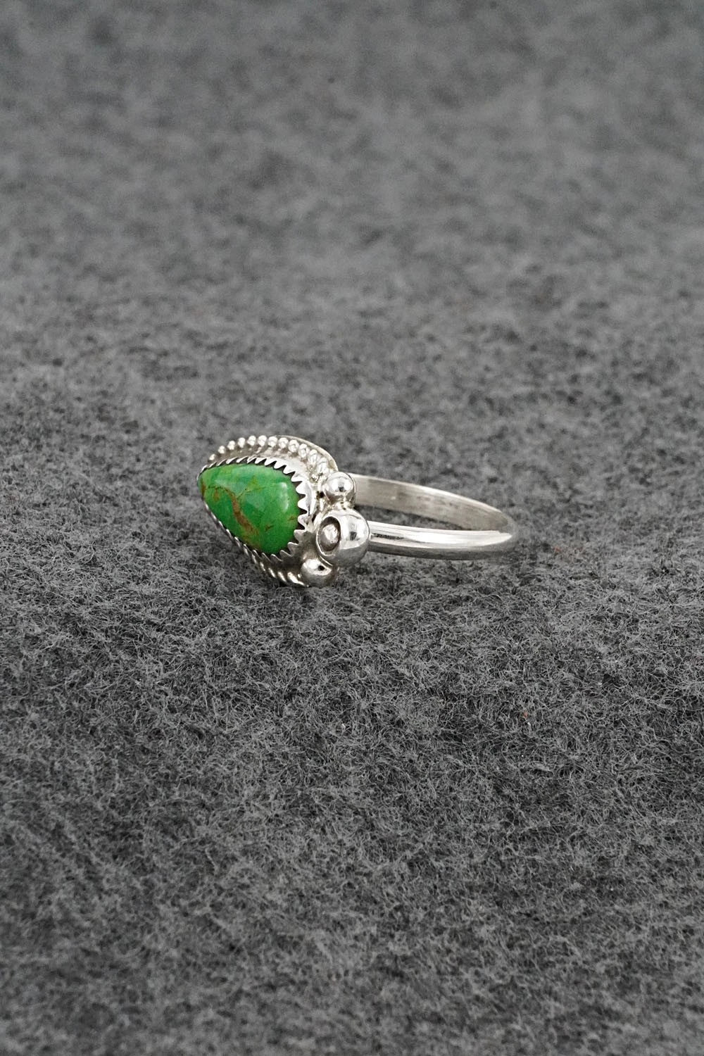 Turquoise & Sterling Silver Ring - Cody Nez - Size 8