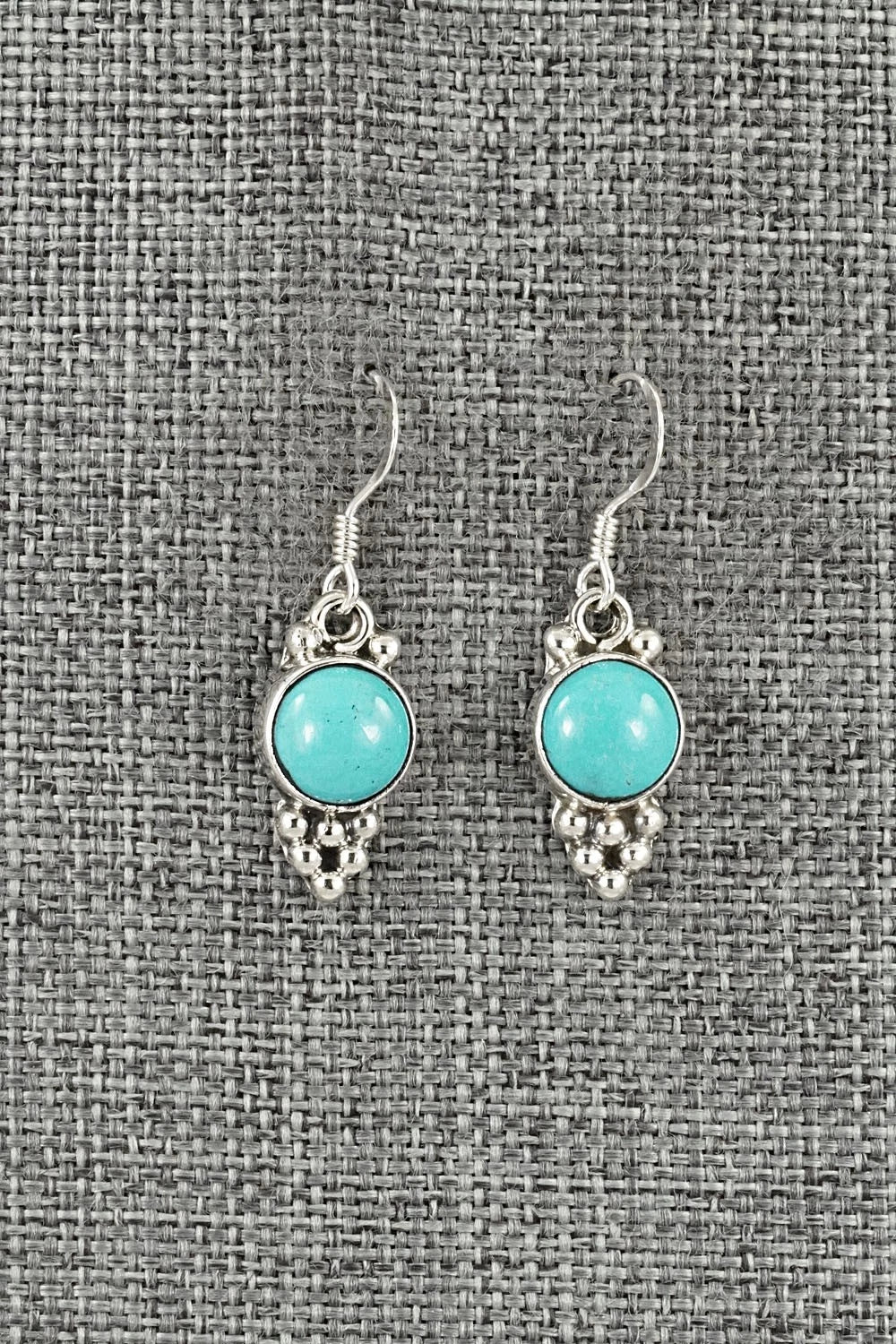 Turquoise & Sterling Silver Earrings - Isabell Yazzie